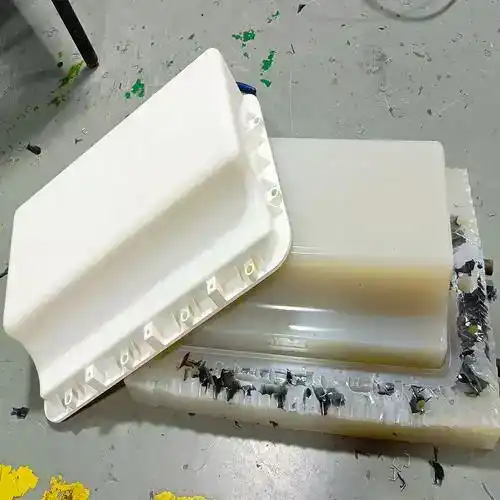 Flexible molds with molded housing details