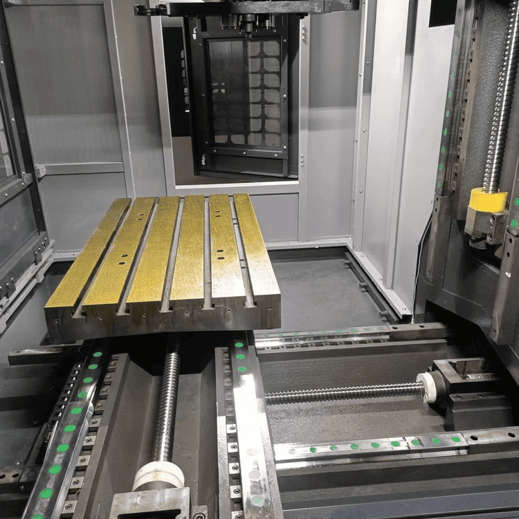 High-precision CNC machining equipment for custom parts manufacturing.