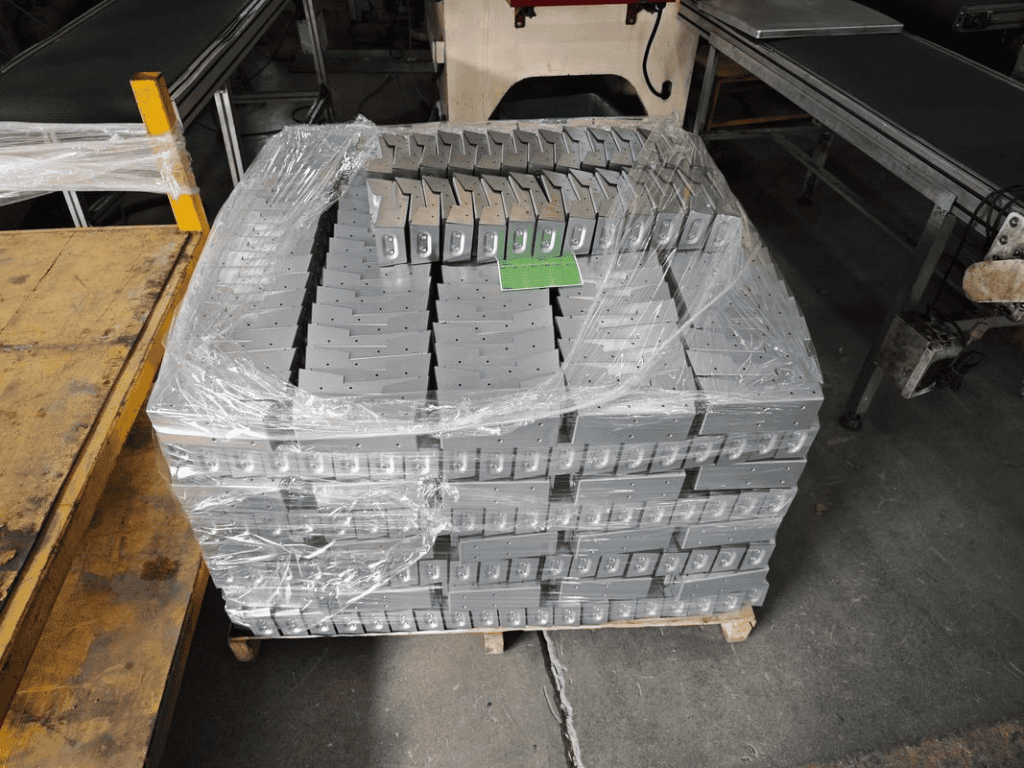 Custom CNC machined metal parts ready for assembly and quality testing.