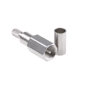 High-precision CNC machined connector component with metal casing and threaded interior for electron.