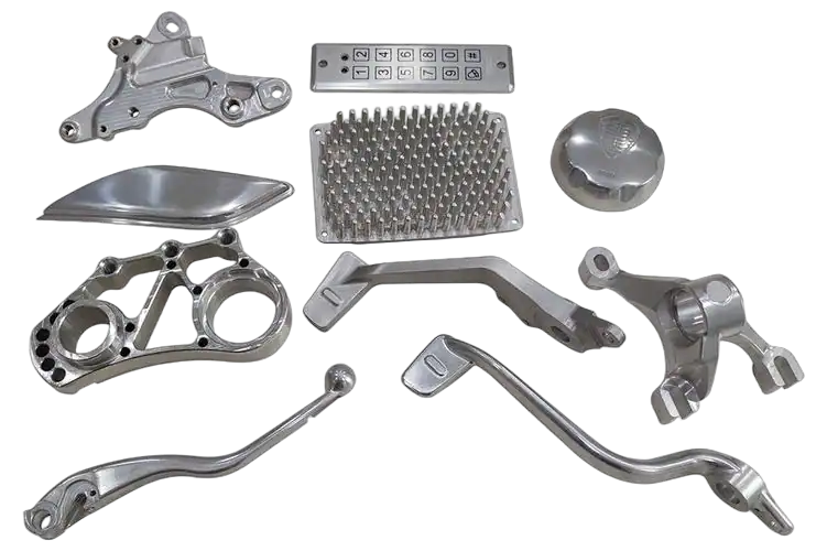 Precision CNC machined metal parts and components for industrial applications.