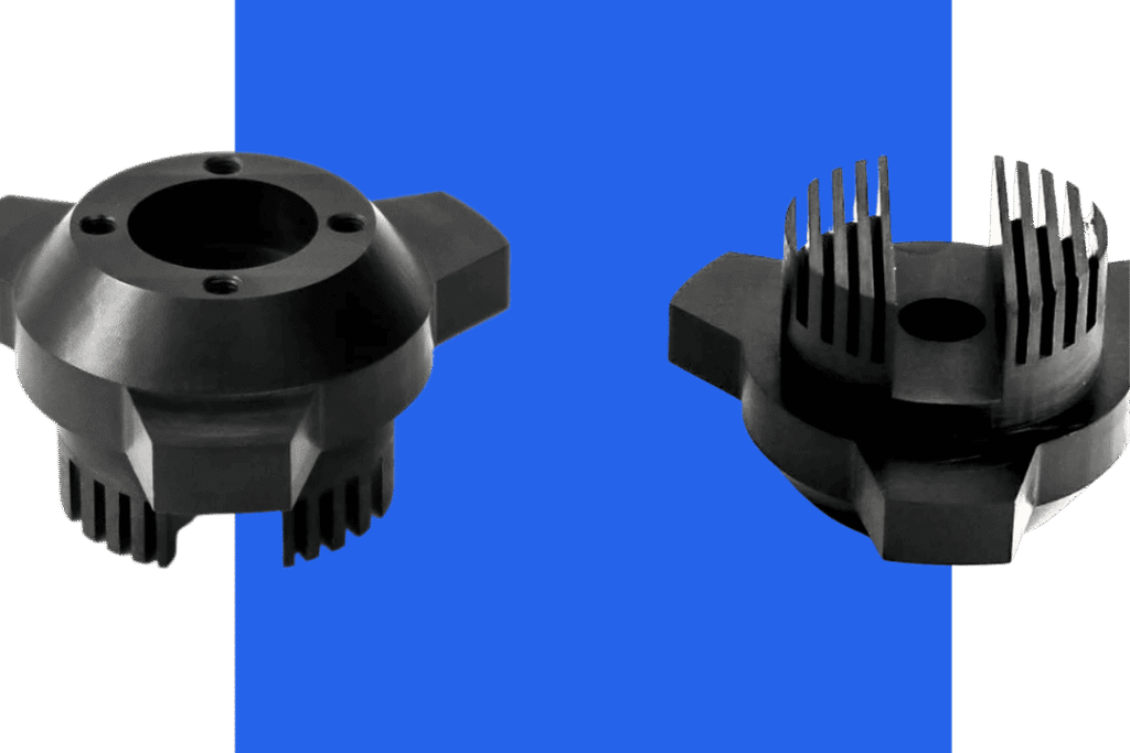 High-Quality CNC Machining Metal Components with Fins.
