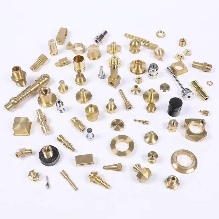 machining of brass rods on a lathe