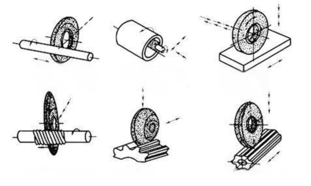 Precision CNC machining parts technical drawings with various components and tools.
