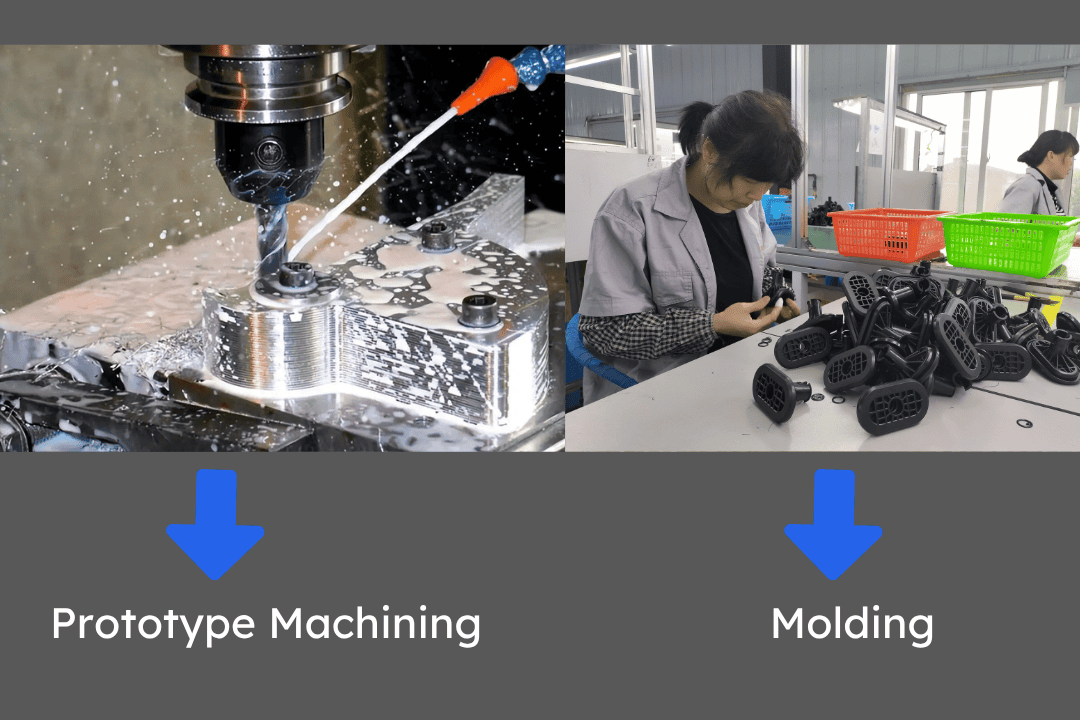 Precision CNC machining and molding processes at 6 CNC factory.