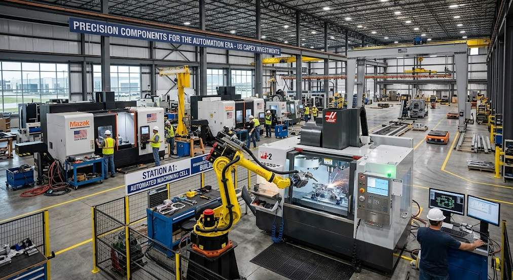 Precision Components in the Automation Era: US Manufacturing CapEx and the Machining Buildout