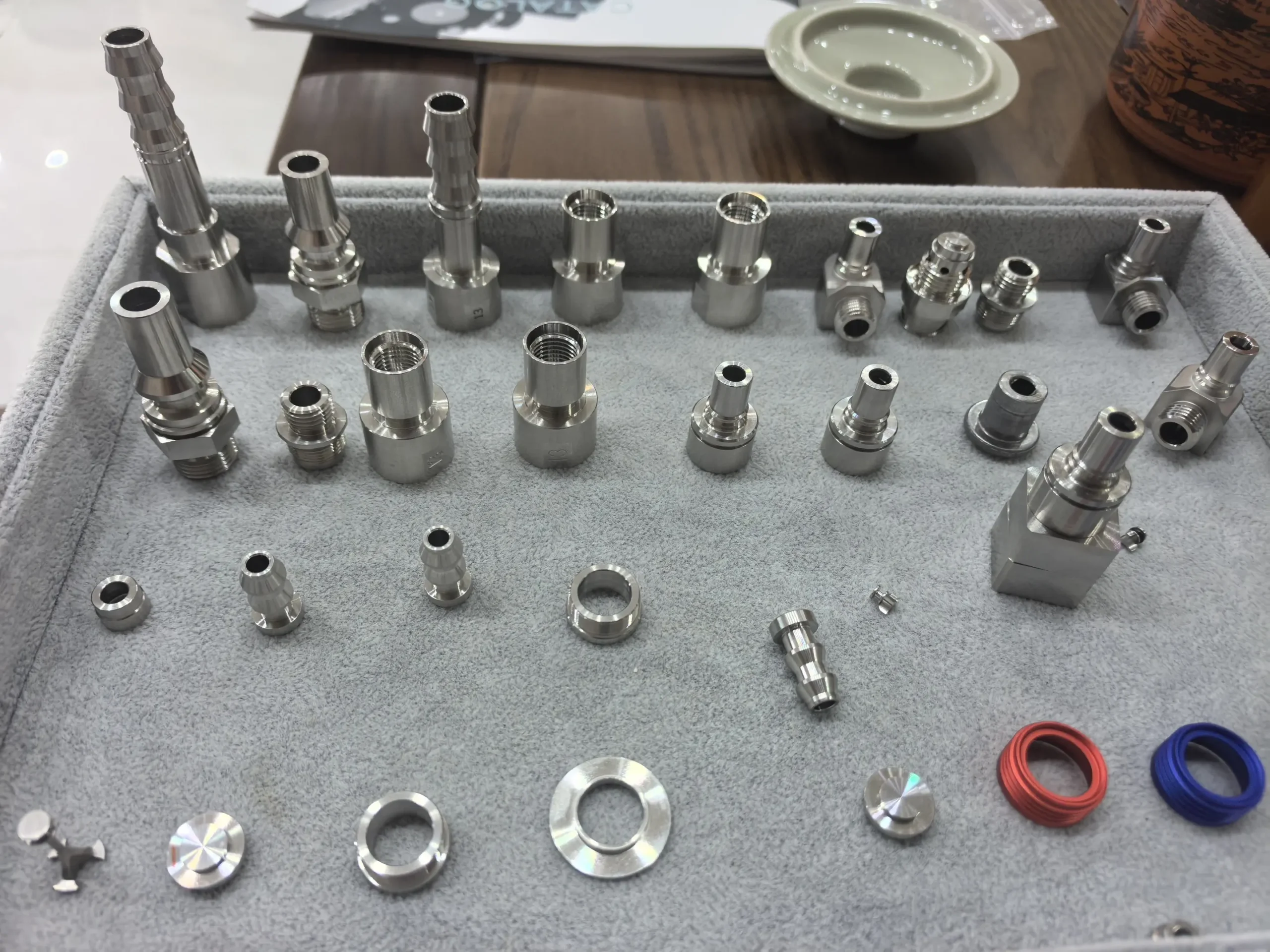 Custom machined threaded fittings