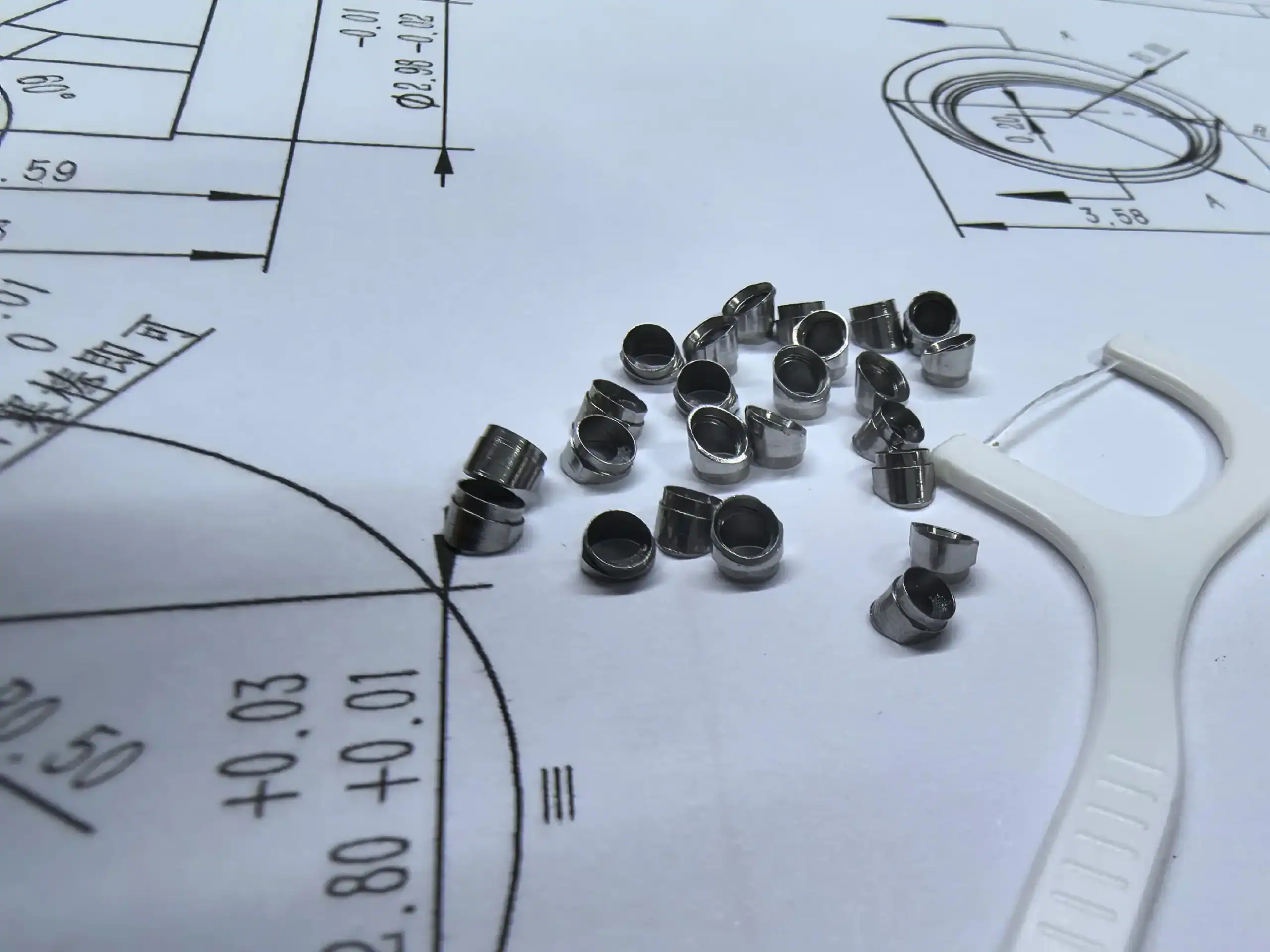 Micro components and inspection drawing