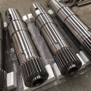 Machined shafts with external spline teeth