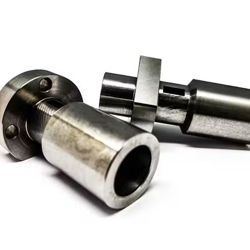 Round precision components with shoulders and mating diameters