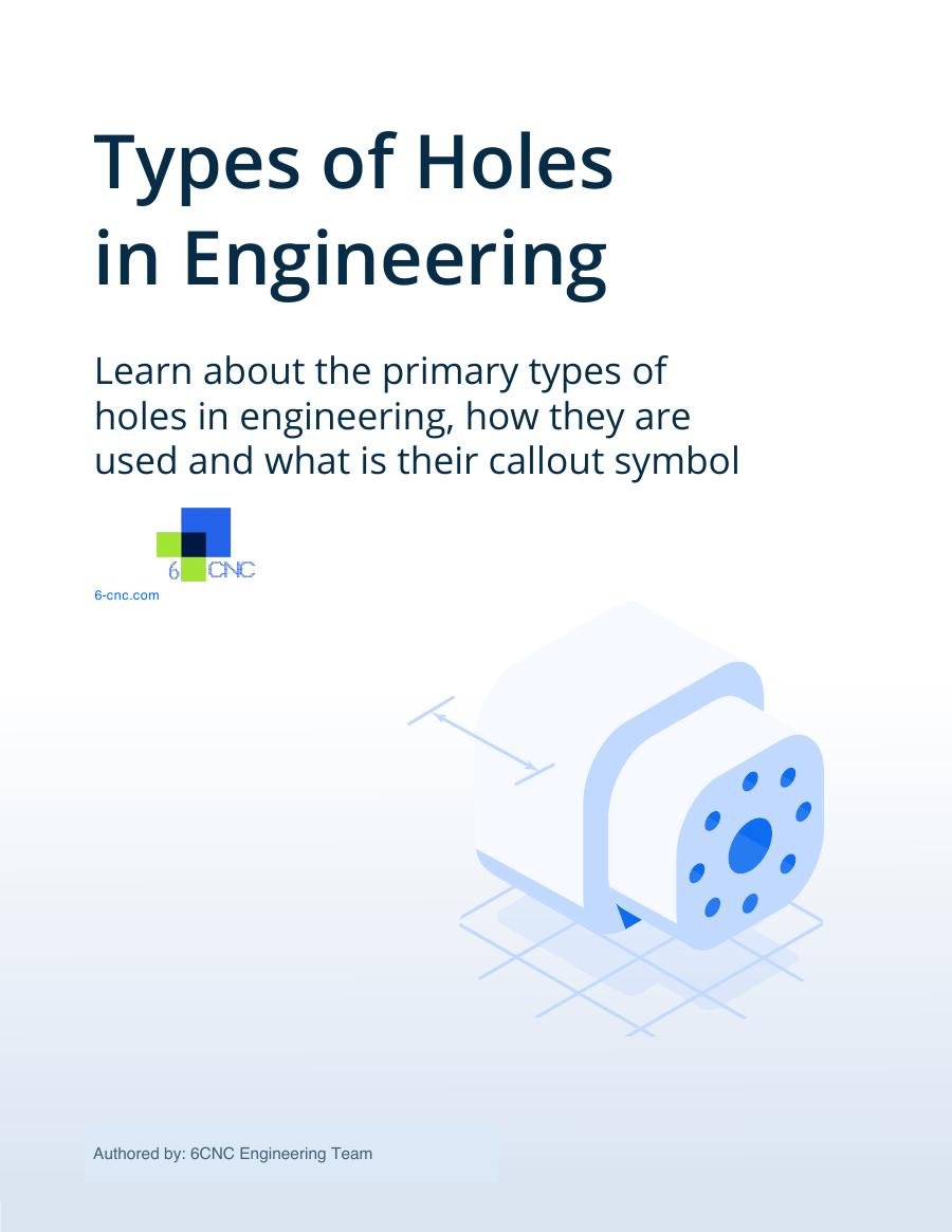 Types of Holes in Engineering cover